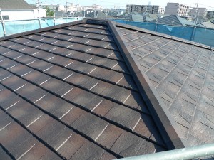 泉南市　屋根瓦葺き替え　外壁塗装工事　ＫＭＥＷ　ＲＯＯＧＡ（ルーガ）　施工