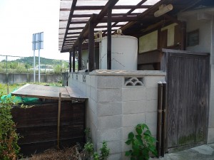 泉佐野市　水廻り増築（浴室・洗面・トイレ）と台所のリフォーム　現況