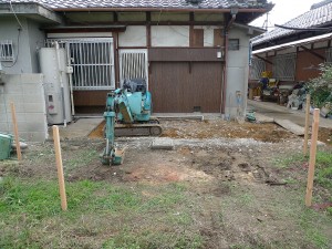 泉佐野市　水廻り増築（浴室・洗面・トイレ）と台所のリフォーム　ブロック塀撤去
