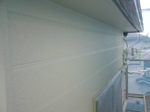 阪南市　屋根・外壁塗り替え工事　下塗り　中塗り