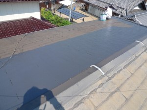 田尻町　屋根カラーベスト塗り替え工事　日本ペイント（ファインシリコンベスト）