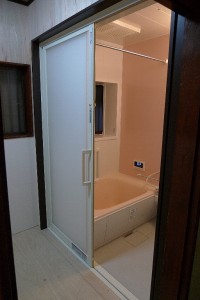 泉南市　浴室リフォーム　内装下地