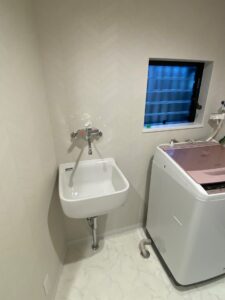 阪南市　浴室リフォーム　スロップシンク　洗い場