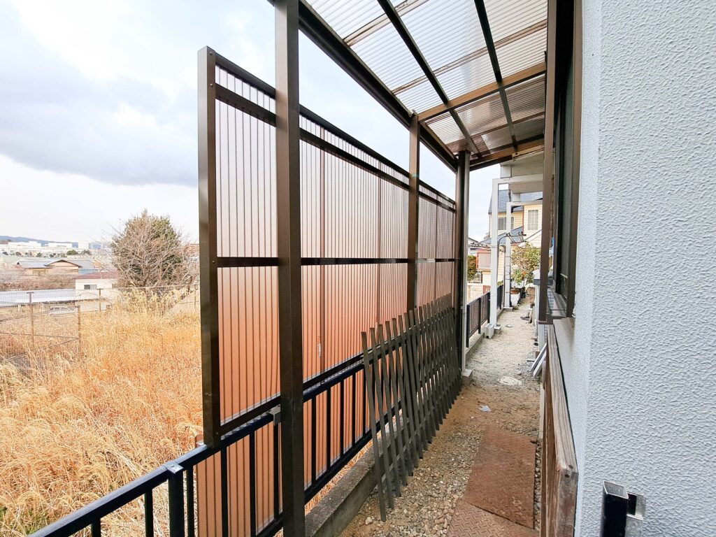 熊取町　S様邸　テラス囲いの設置