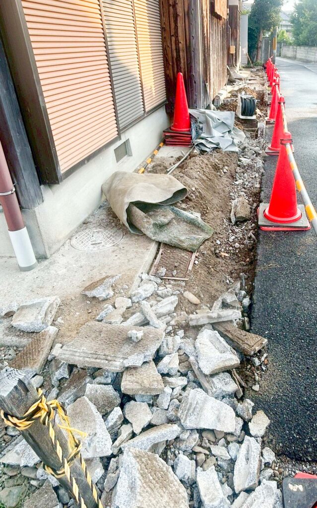 泉南市　N様邸　ブロック塀改修工事①
